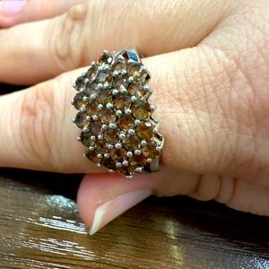 Smokey Quartz Sterling Silver Ring